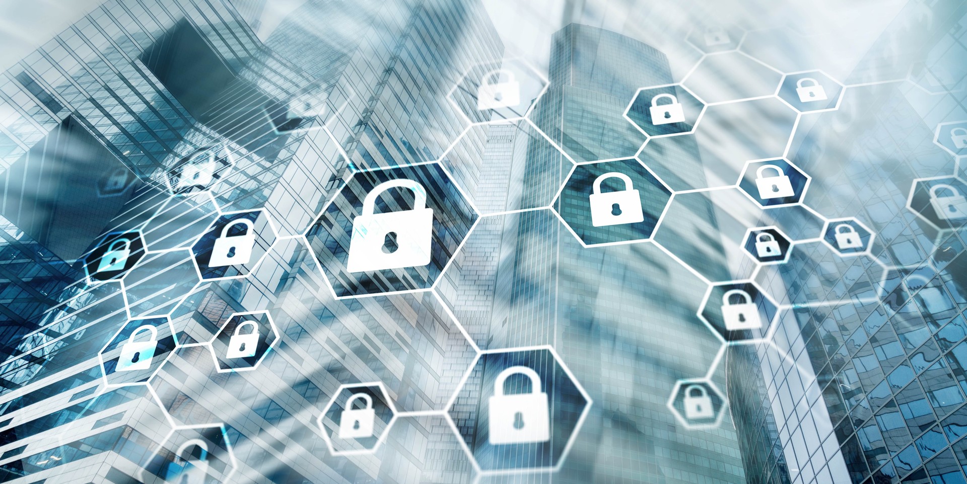 Cybersecurity concept. Data protection universal background